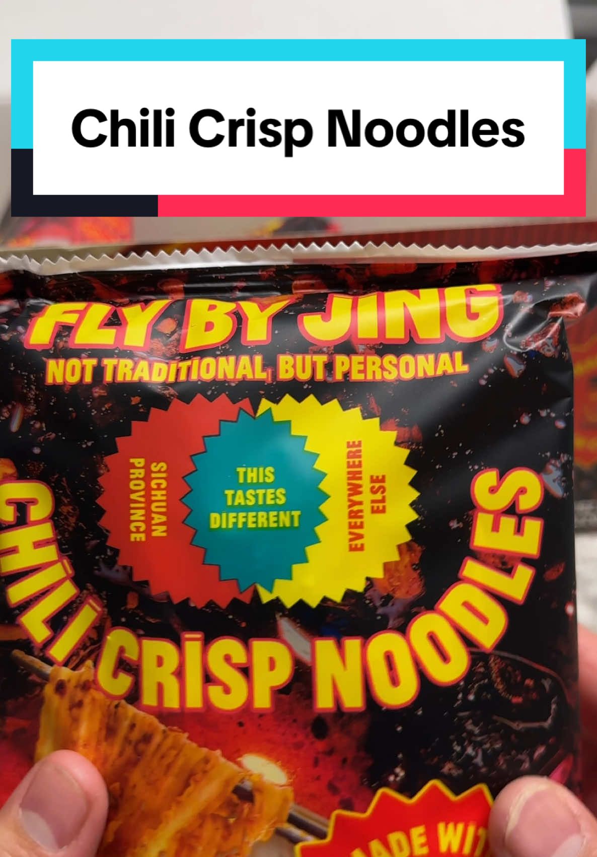 My choice for instant noodle of the year! FLY BY JING CHILI CRISP NOODLES #instantnoodles #chilicrisp #ramen #flybyjing #ugc #ugccreator 