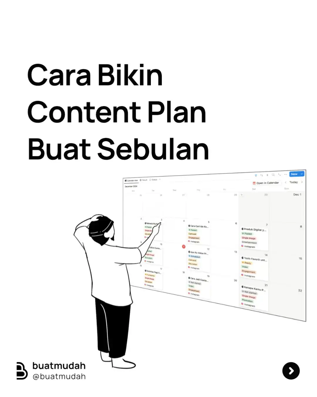 Bikin conten plan buat satu bulan atau satu pekan ke depan bisa bikin kamu lebih disiplin ngonten Kami seringnya bikin content plan buat satu pekan atau dua pekan ke depan, biar kontennya bisa lebih fresh dan konsisten Kalau kamu paling sering bikin content plan buat berapa lama? #Notion #NotionTemplate #NotionTips #PengembanganDiri #Produktivitas #ContentCreator #ContentStrategy #kontenkreator #InstaTips #konteninstagram #kreatorvideo