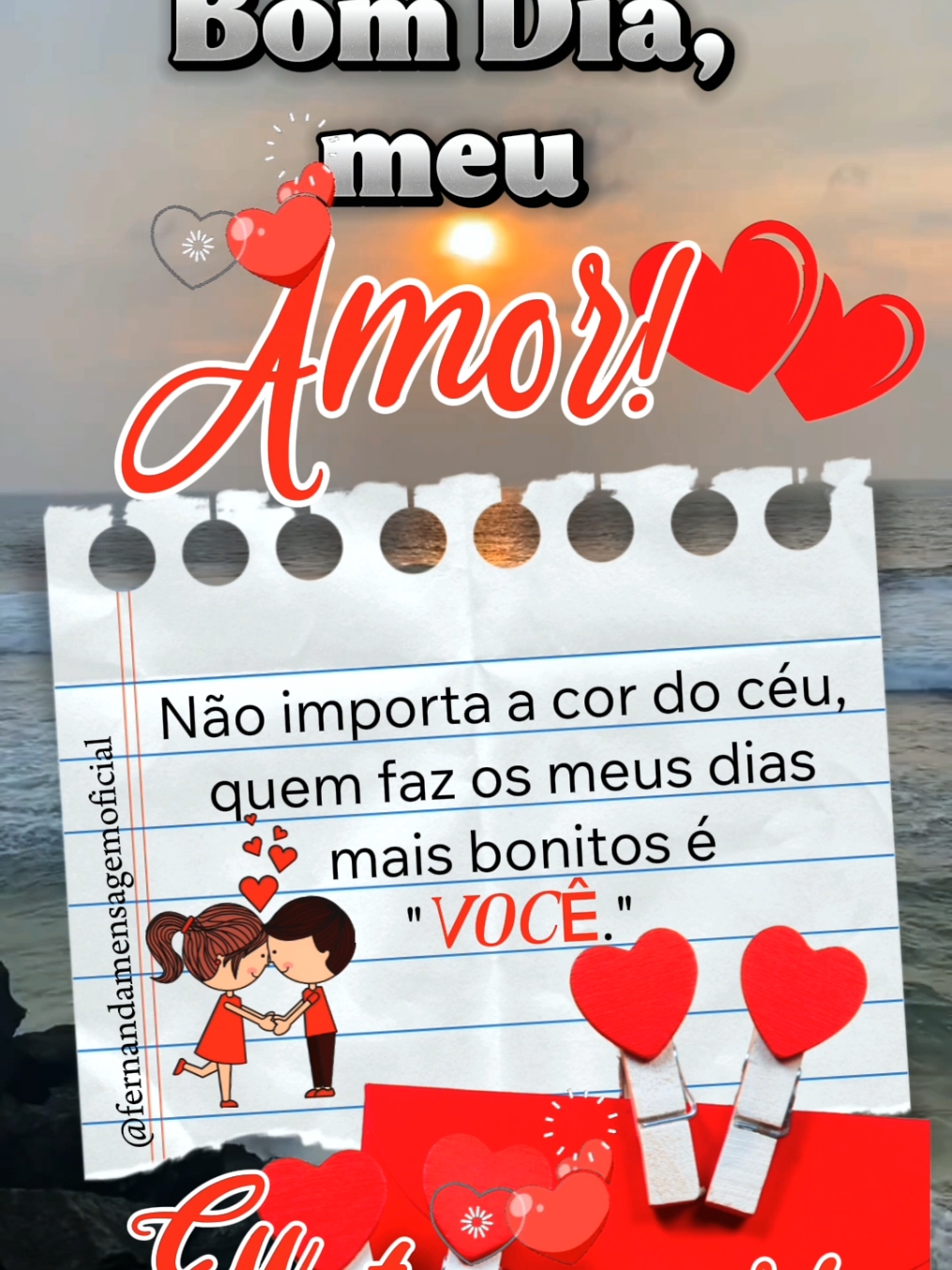 Bom dia, meu amor!❤️🥰😘😍☀️ . . . . #bomdia #amor #bomdiameuamor #mensagemdeamor #frasedeamor #teamo #namorados #casal #tik_tok 