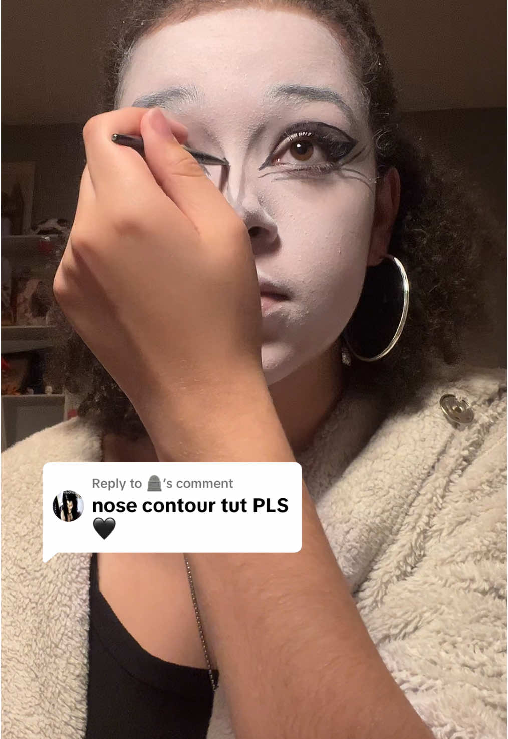 Replying to @🪦  sorry it took me so long to do this 😭 i hope this helps!! #makeuptut #contour #goth #gothmakeup 