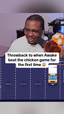 Throwback to when Awake beat the chicken game for the first time 😱 #kickstreaming #crossyroad 