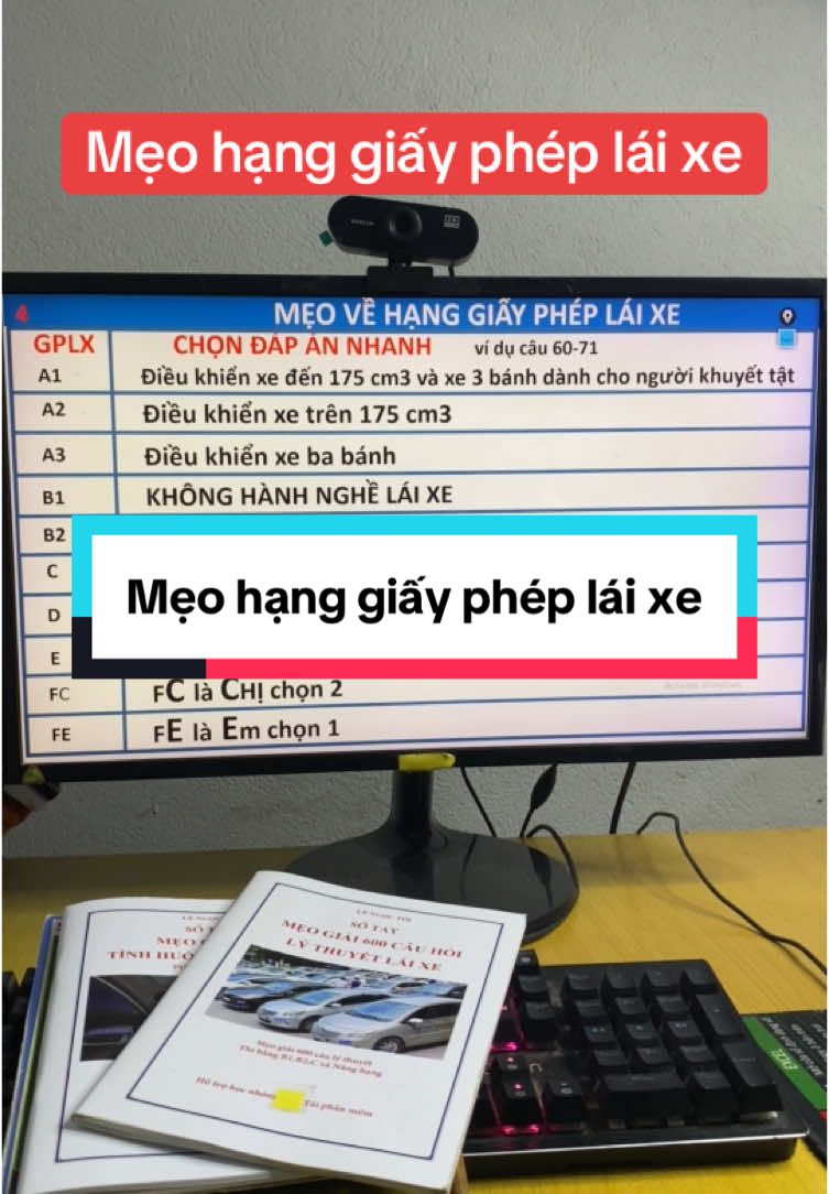 Mẹo hạng giấy phép lái xe#lengoctoi #thaytoidaylaixeoto #thaytoidaylaixe #meogiai120tinhhuongmophong #sachmeogiai600caulythuyet #meogiai600cauhoilythuyet #sachmeogiai120tinhhuong 