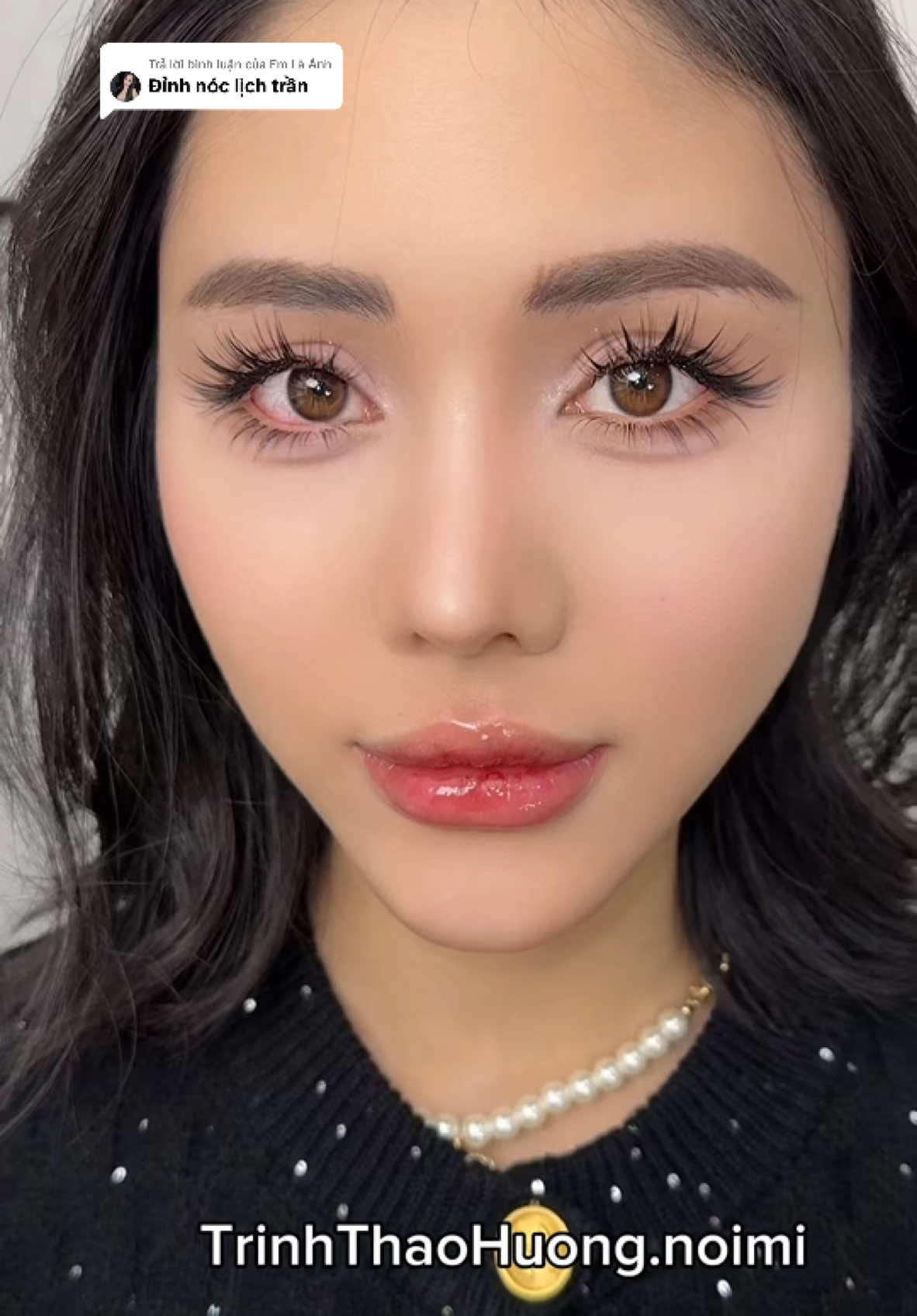 Trả lời @Em Là Ánh khách said: chị không nối mi bảo vì chị chưa tìm được chỗ nối mi đẹp , tìm được quán tủ rồi thì dáng mi nào cũng chơi cực slay lun , khách nối mi rối đa tầng chính tay Tth thiết kế #trinhthaohuongnoimi #trinhthaohuong 