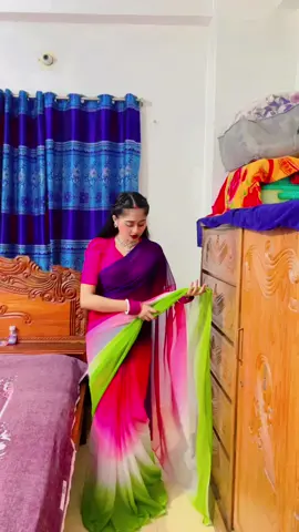 অনেকে বাবার বাড়িতে আমার রুম দেখতে চাও,এটাই আমার রুম বাপের বাড়ির🥰Sari from:@🛍️comfort zone🛍️ 