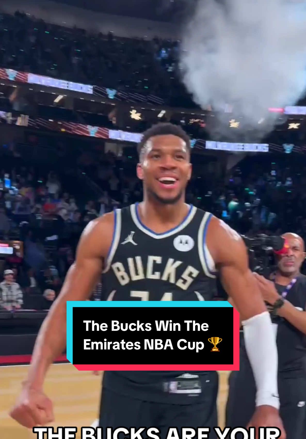 The @bucks win the #EmiratesNBACup championship! #NBA #Basketball #EmiratesNBACup #Bucks 