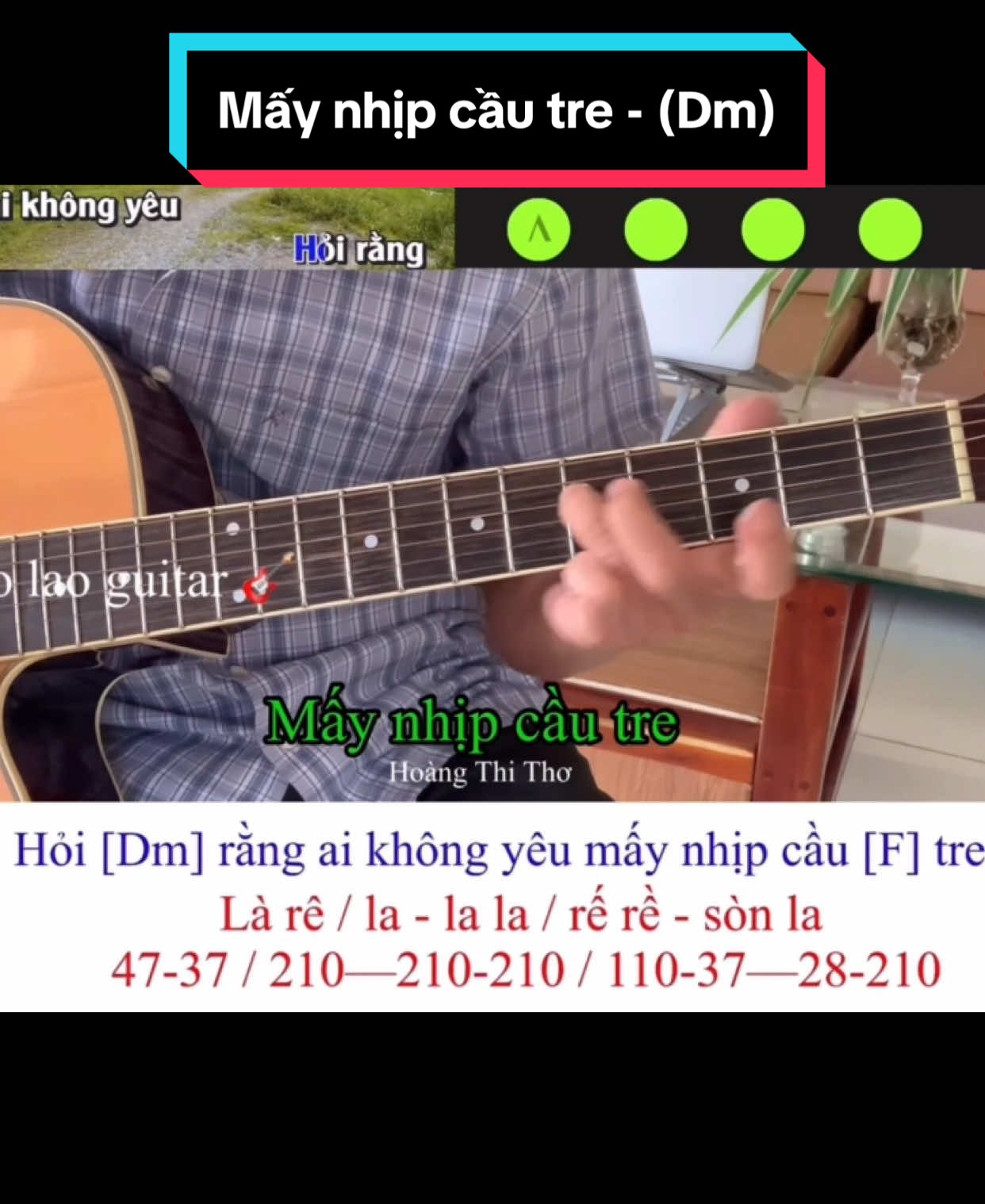 Mấy nhịp cầu tre (Dm) #xuhuong #taolaoguitar #guitar #guitarkhongloi #vuive #viralvideo #viralvideo #guitarist 