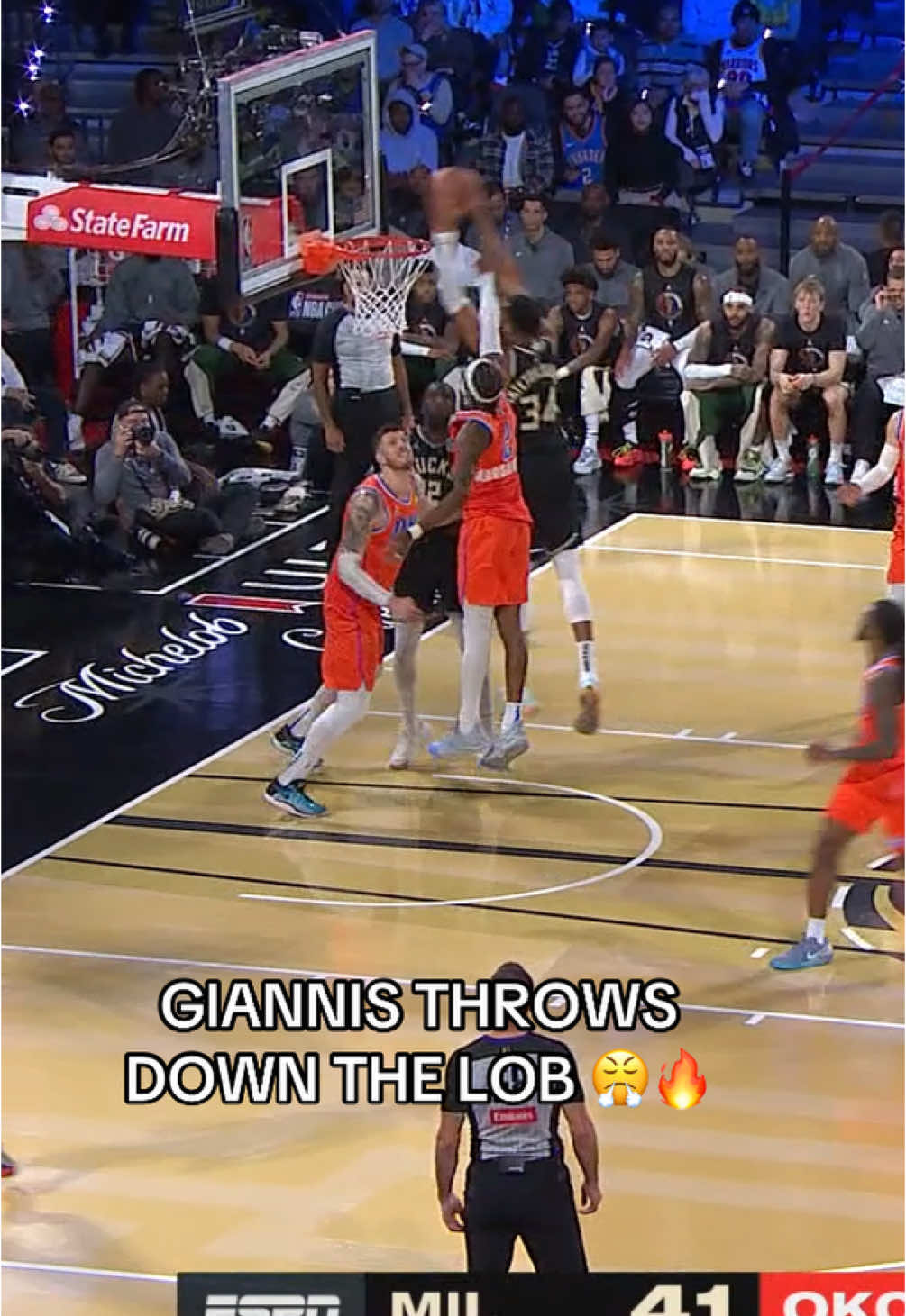 Giannis came to play 😤 #NBA #basketball #giannis #nbacup #giannisantetokounmpo #fyp 