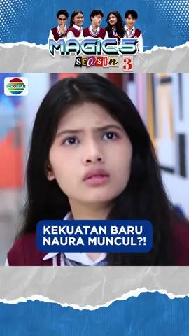 YEEY! Ini seriusan banget Naura dapet kekuatan baru?? Kira-kira kekuatan barunya apa yaa? Saksikan terus #Magic5 tayang setiap hari pkl 17.30 WIB hanya di Indosiar #Magic5Season3Indosiar  #Magic5Indosiar #TikTokTainment