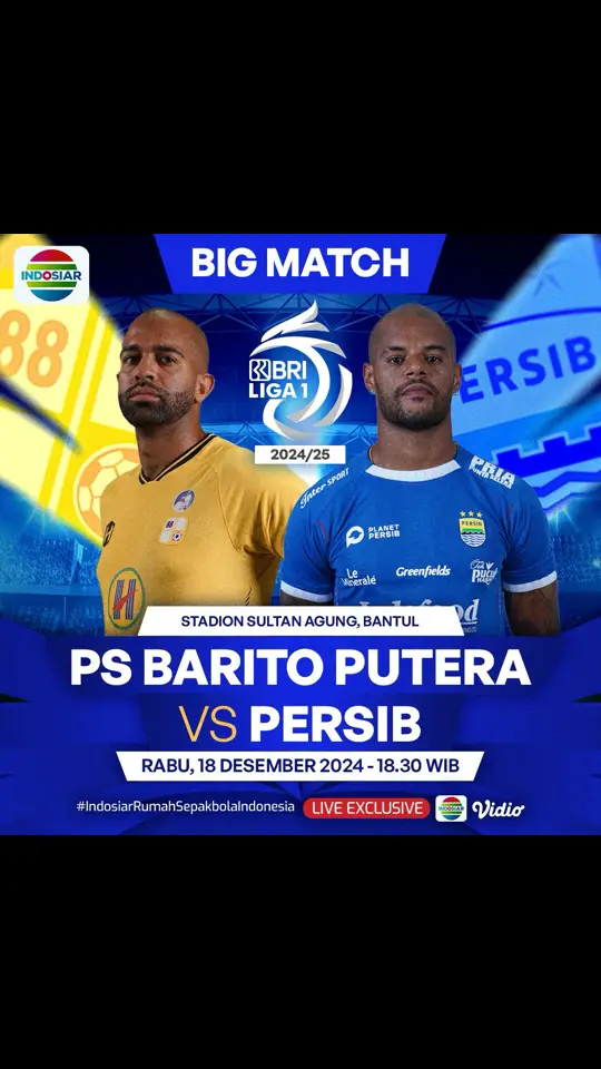 Laskar Antasari enggan terjerumus ke jurang degradasi, bertekad meraih 3 poin dari tim yang belum pernak kalah sejak awal musim yakni Maung Bandung. Siapa yang akan raih kemenangan? PS Barito Putera vs Persib malam ini pukul 18.30 WIB. Live di Indosiar dan Vidio. #BRILiga1 #IndosiarSports #IndosiarRumahSepakbolaIndonesia #BRImoMudahSerbaBisa 