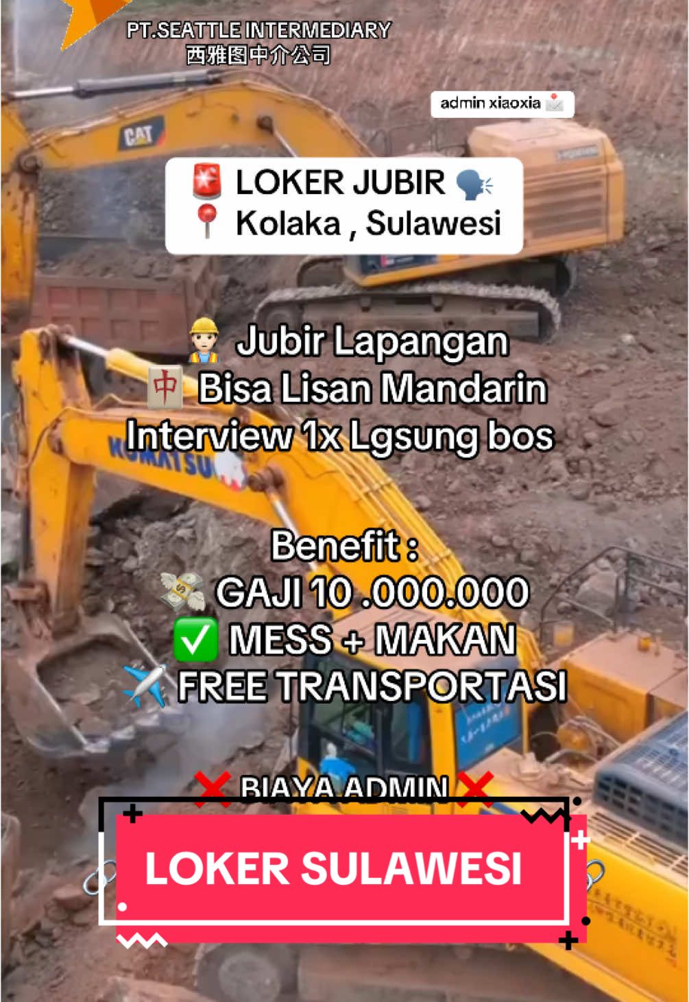 100% FREE BIAYA ADMIN. #SULAWESI#fyp #viral #loker #loker2024 #lowongankeria #lowongankerja2023bã sà #lowongankerjajakartae#okerjakartak, #lokerjakarta202gja di #semarang/lADIUN #lowongankerjamandarin #okermandarin GA #茉莉芬 #lokermandarin2023TAt.500.0#lokersulawesi #lowonganmandarin #okertranslatorAJA #lokerpenerjemahakchinese 100d #lokertranslatormandarin1-3haja DAN #Rngie8onnan2HPWengminatadm棉兰 #belajarmandarinxiaoxia #mián lán #accountingmandarin #financemandarin #prtmandarin IN #artmandarin #kokimandarin #supirmandarin #ptseattleintermediary