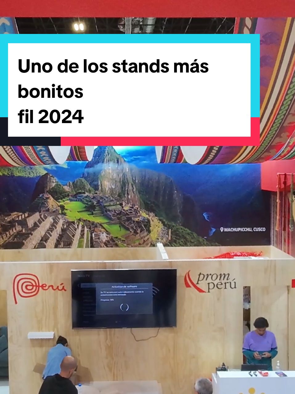 El stand de #Peru en #filguadalajara2024 @prom peru @FIL Guadalajara #filguadalajara #libros #dronevideo #dron #mexico 