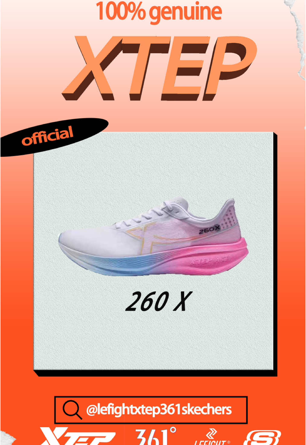 รองเท้าแผ่นคาร์บอน ข้างละสี สวยมากๆ#xtep #รองเท้าวิ่ง #xtep260x #แผ่นคาร์บอน 