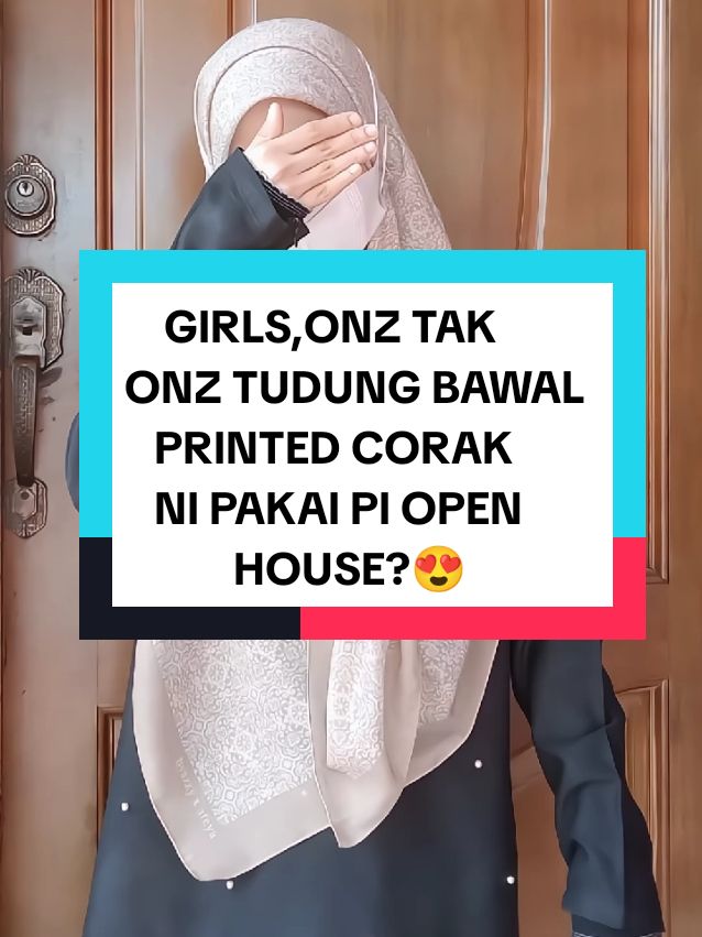 Replying to @rara..o_o  LAWA JUGAK KAN... Pakai BAWAL PRINTED Pi Rumah Terbuka?😍 BAWAL PRINTED Kod ANNISA Ni Hot Selling Tau Better Order BAWAL PRINTED Ni Sekarang Sebelum Sold Out Lagi🤎 #bawalprinted #bawalprintedmurah #bawalprintedpremium #bawalprintedcotton #bawalprintedviral 