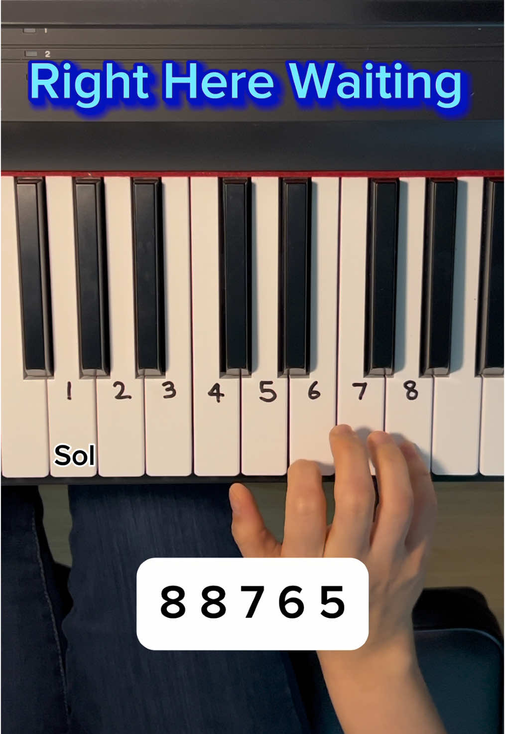 Wherever you go, whatever you do, I’ll be right here waiting. 🎹✨  Let’s play this timeless classic together! #RightHereWaiting #PianoTutorial #RichardMarx #EasyPiano #ClassicLoveSong #PianoCover #LearnPiano #PianoForBeginners #SimpleTutorial