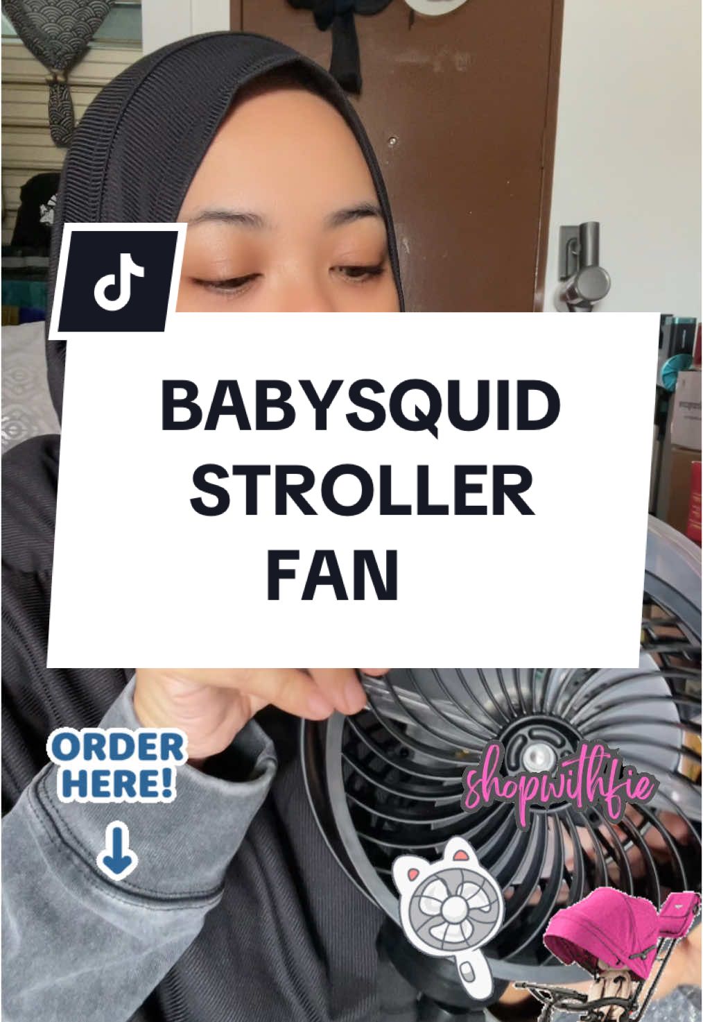 BabySquid Stroller Fan 🔥 #fyp #tiktokshopsg #shopwithfie #createtowin #sgbrandweek #weeklywedrush #TikTokShop #tiktokmademebuyit #sgtiktok #portablefan #yearendsale @CoolFindsSG 