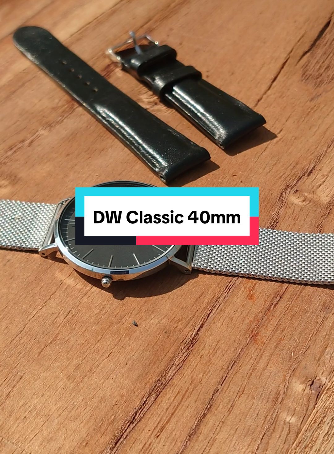 DW Classic 40mm. có cả dây kim loại và dây daa. #watch #teakhanh #xuhuong #xuhuongtiktok #danielwellington 