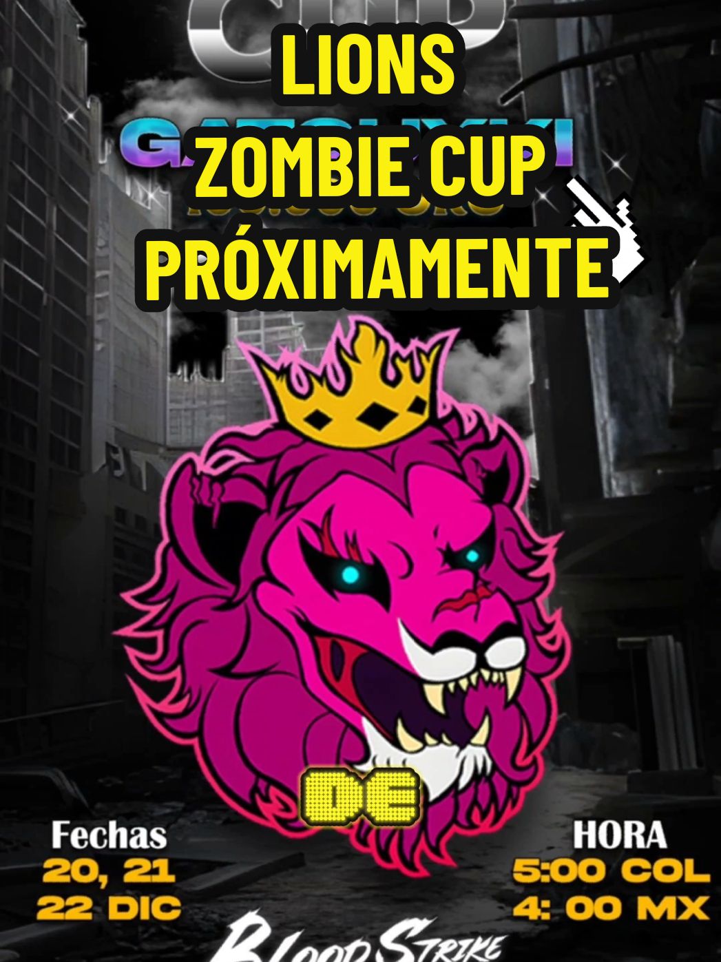 HAS SIDO INVITADO A LA LIONS ZOMBIE CUP! #bloodstrike #bloodstrikecc #navidinero #bloodrage #bloodstrikepartner #120fps #bloodstrikemobile #parati @GaToUxKi @lions_crewg #fyp  @VᎮϟɴᴀɢɢɪɴɪ @VALH-SAYKO👽 @AlarakOnLive @𝐄𝐋 𝐑𝐲𝐝𝐞𝐫𝐱 𖤐 @JaguarX @WLTRX ⛎ 