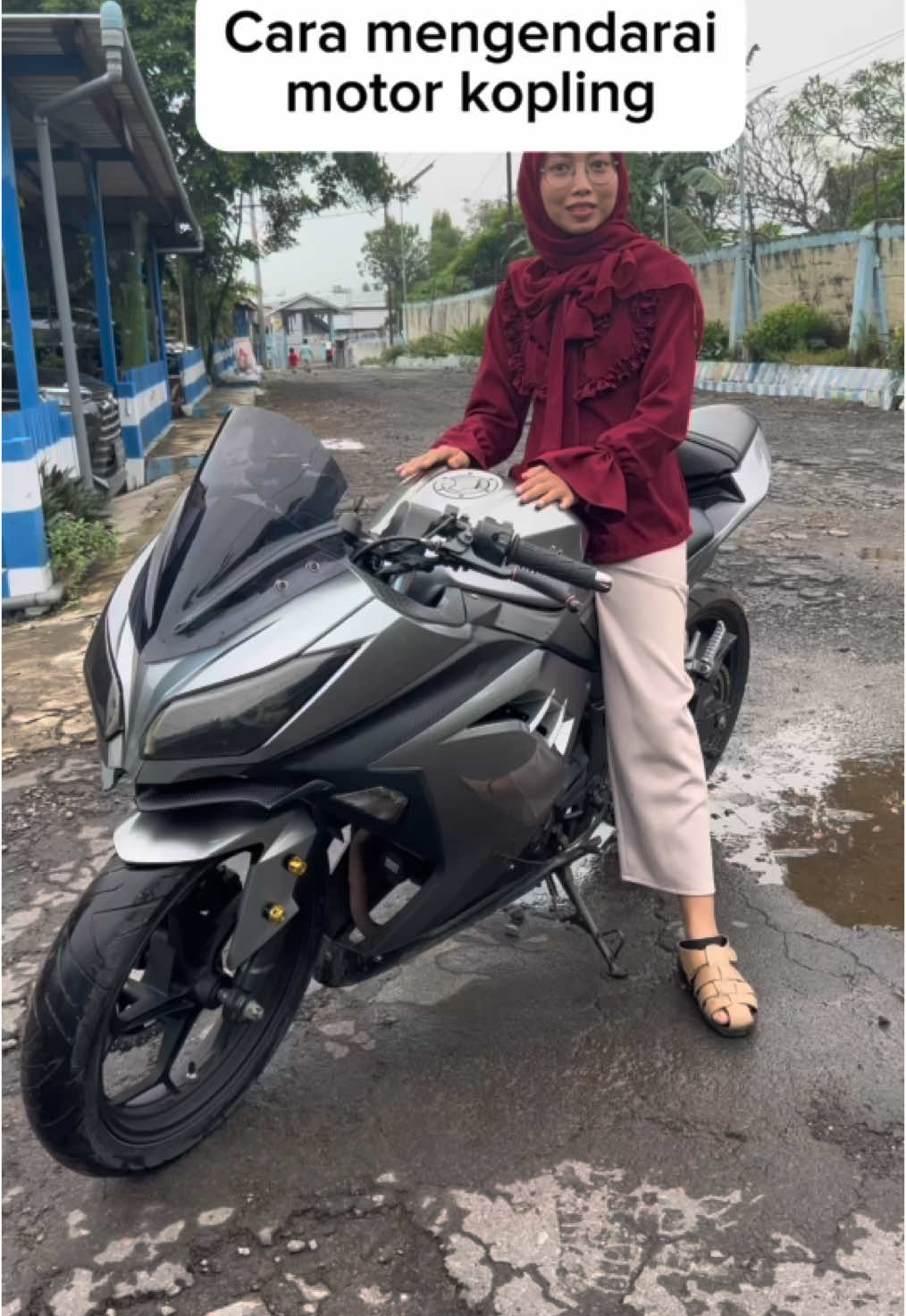 Cara mengendarai motor kopling #ninja250 #motorninja #belajarmotorkopling 