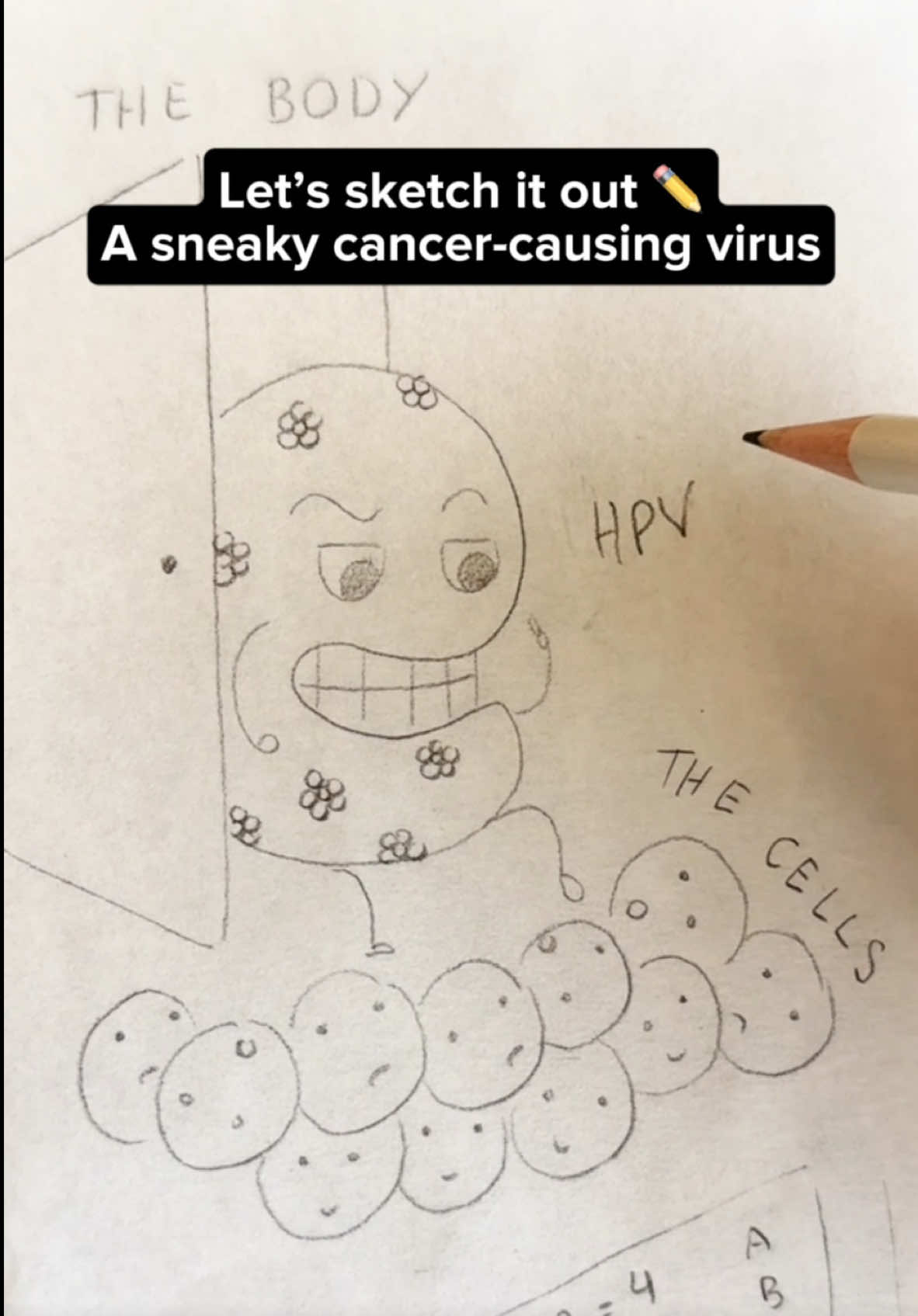 What’s HPV? Let’s sketch it out ✏️✅ #HPV #GlobalHealth #hpvawareness #healthtok #publichealth #ForOurFuture 