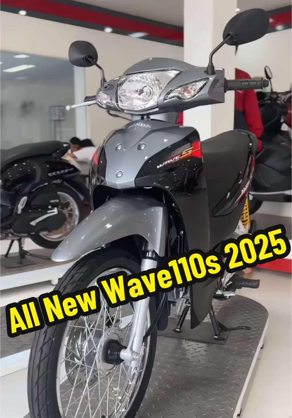 All New Wave110s ຫວນຄືນວັນວານກັບສີປອນເທົາສຸດມີສະເໜ່ ພ້ອມໃຫ້ຈັບຈອງແລ້ວມື້ນີ້ທີ່ Honda Mall #foryou #fypシ #fyp #foryoupage 