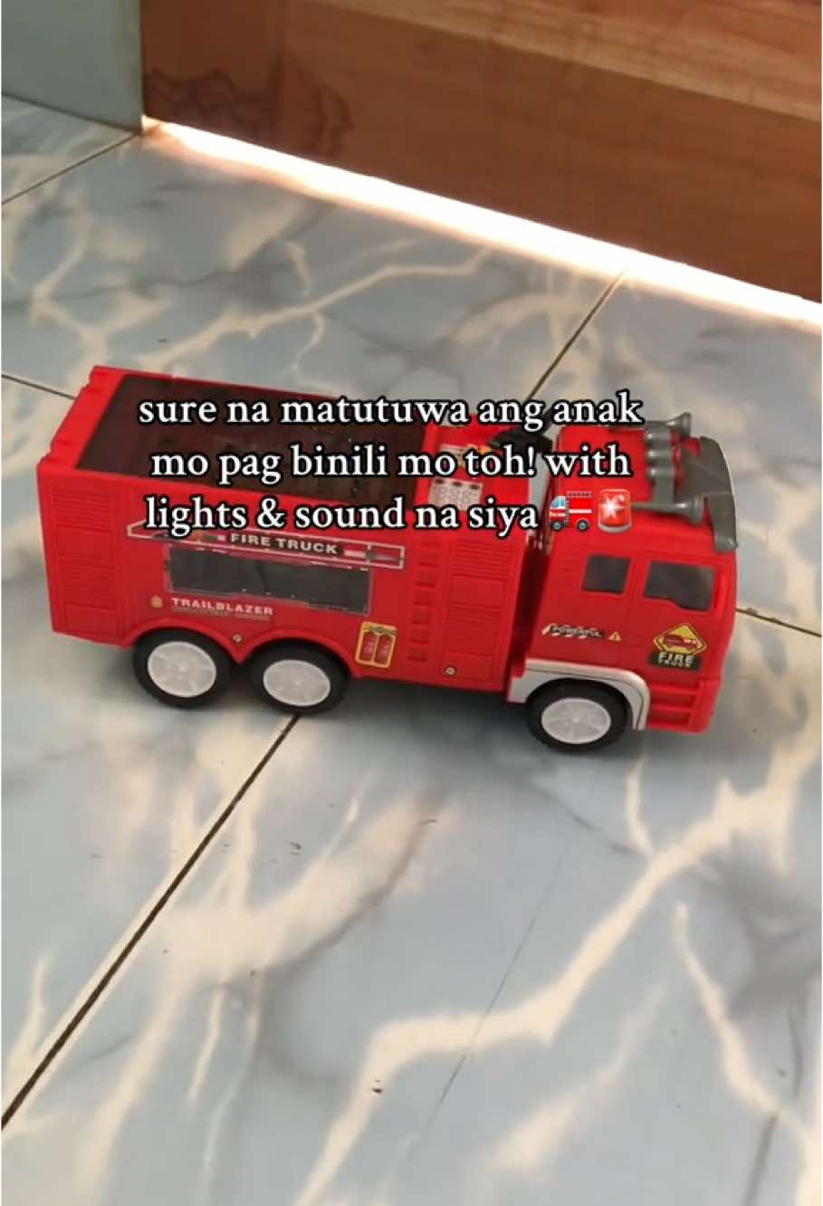 FIRETRUCK w/ lights & sound na! 🚒🚨 order na! ❤️ #firetruckforkids #firetruck #truck #christmasgift #toysforkids #toys @mirquiamor💗 @meriammejares @The 4K @JP Santos 