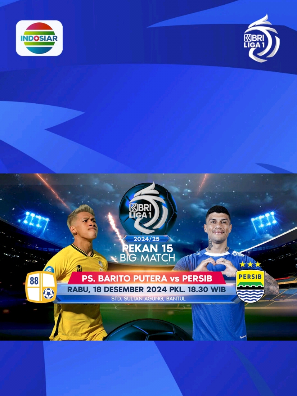 Laskar Antasari akan menjamu Maung Bandung yang belum terkalahkan musim ini, siapa yang akan meraih kemenangan?  PS Barito vs Persib malam ini pukul 18:30 WIB Live di Indosiar dan Vidio.  #BRILiga1 #IndosiarSports #IndosiarRumahSepakbolaIndonesia #BRImoMudahSerbaBisa