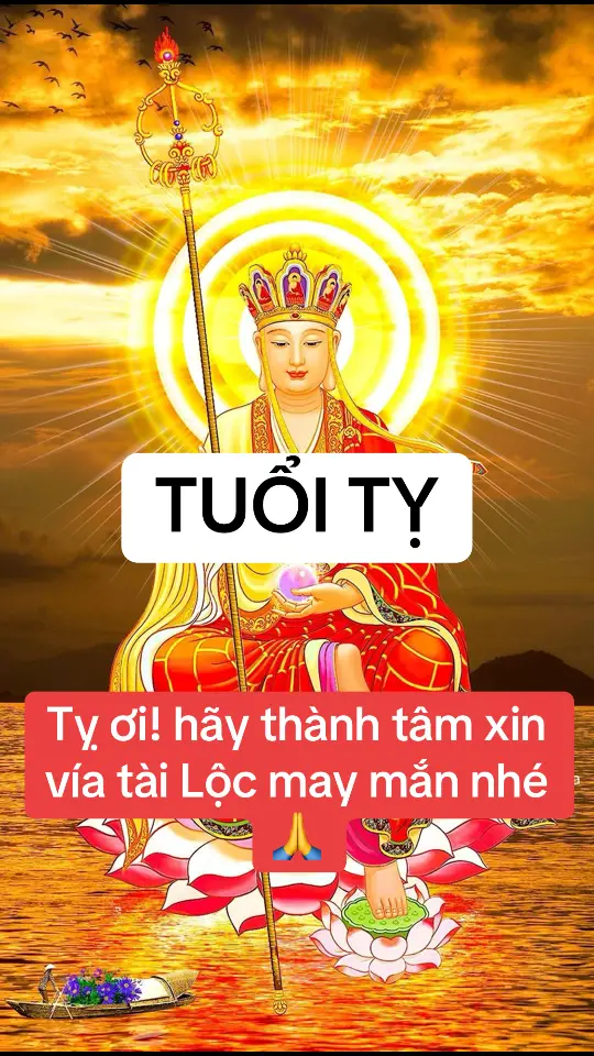 Tỵ ơi! hãy thành tâm xin vía tài Lộc may mắn nhé 🙏#phatphapnhiemmau #thongdiepvutru #12congiap #tamlinhhuyenbi #xuhuong #phatphapvobien 