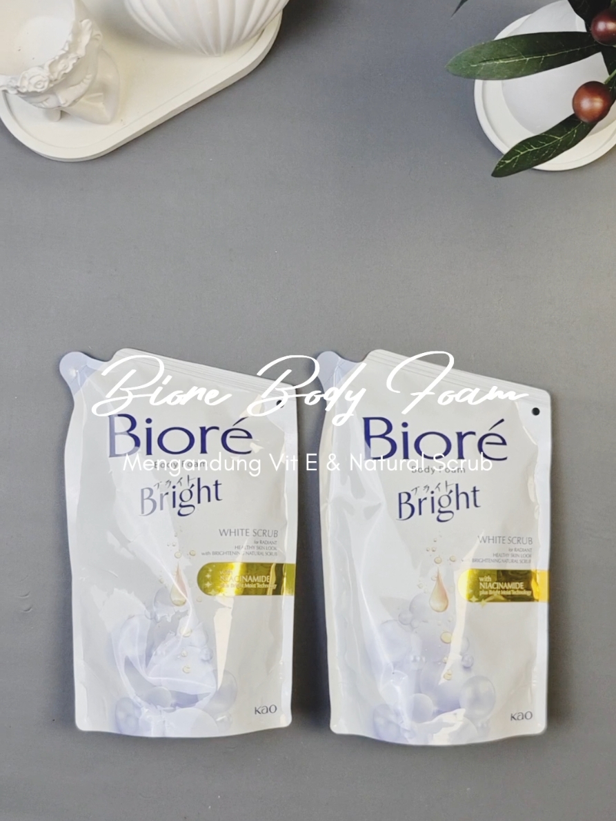 Biore body foam white scrub #biore #bodywash #sabuncair #sabunmandi #bodyfoam #tiktokhaul #tiktokviral #viralditiktok #racuntiktok #tiktokshop #fypシ゚viral 