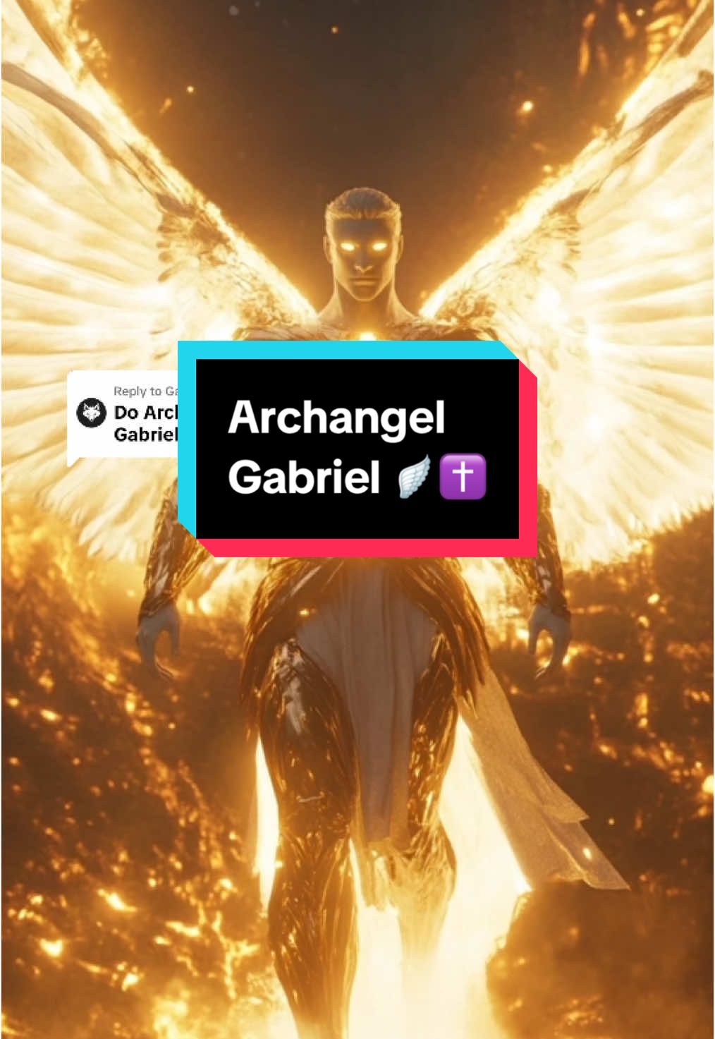 Replying to @Gabriel The Archangel Gabriel as descibed in Daniel chapter 10 Verses 5-6 🔥🙌 #christiantiktok #archangel #bibleverse #foryouu 