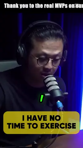 Is it a time thing - or a priority thing?  . Full podcast link in bio 🔗  . #ycs #yumchasessions #malaysianpodcast #Fitness #strength #gym #strengthtraining #calorie #caloriecounting #injury #mobility 