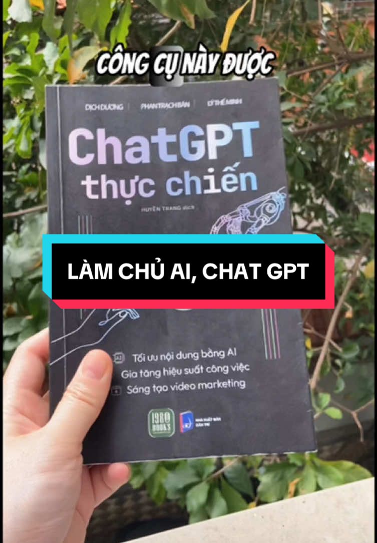 Sở hữu ngay BỘ SÁCH CHAT GPT, AI để vững vàng trước kỷ nguyên của trí tuệ nhân tạo sắp tới #chatgpt #1980books #viraltiktok #BookTok #xuhuong 