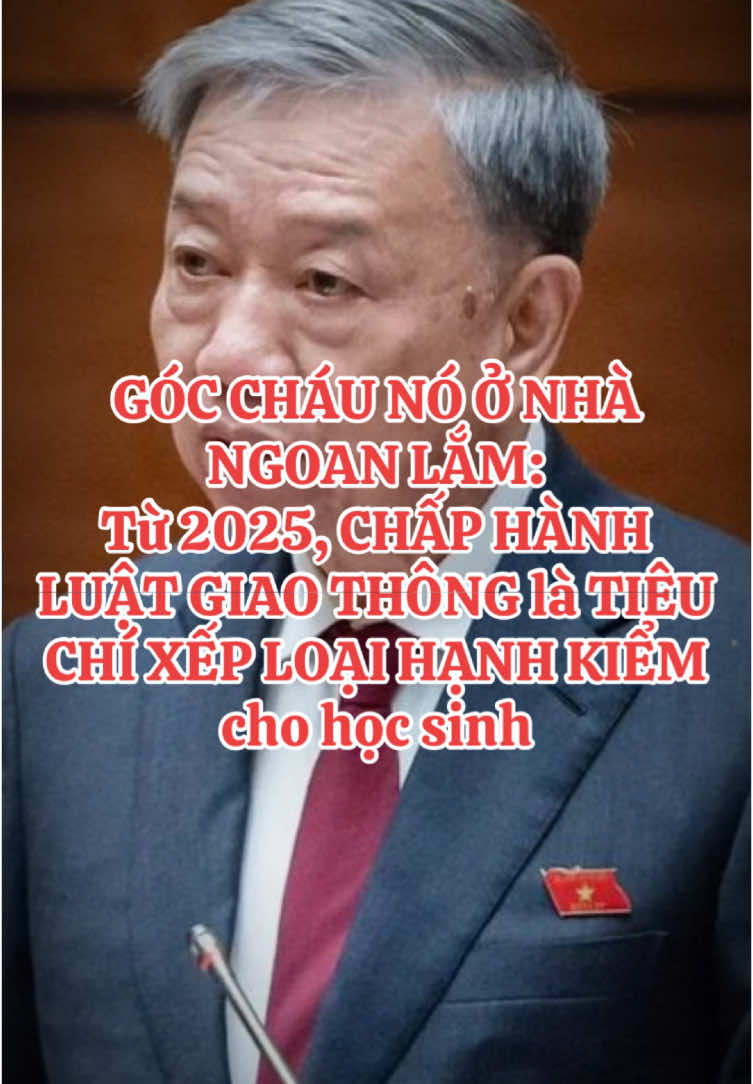 Từ 2025, chấp hành luật giao thông là tiêu chí xếp loại hạnh kiểm cho học sinh. #luatgiaothong #tolam #hạnhkiểm #hocsinh @Luật sư Quách Thành Lực @phaptriKnews @Người hành nghề Luật 