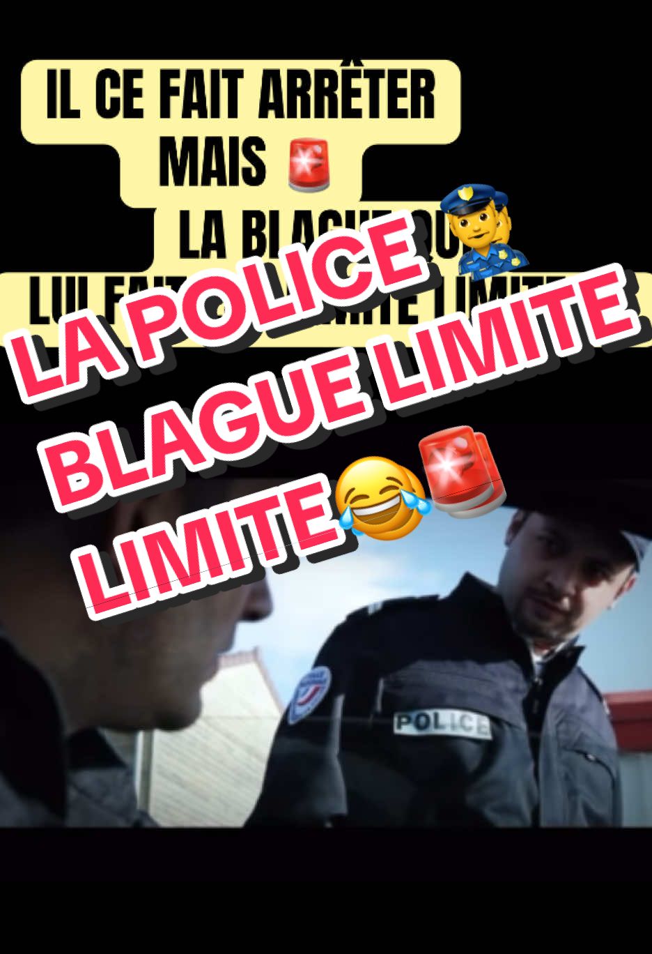 LA POLICE BLAGUE LIMITE LIMITE😂🚨#blague #comedyvideo #police #humour 