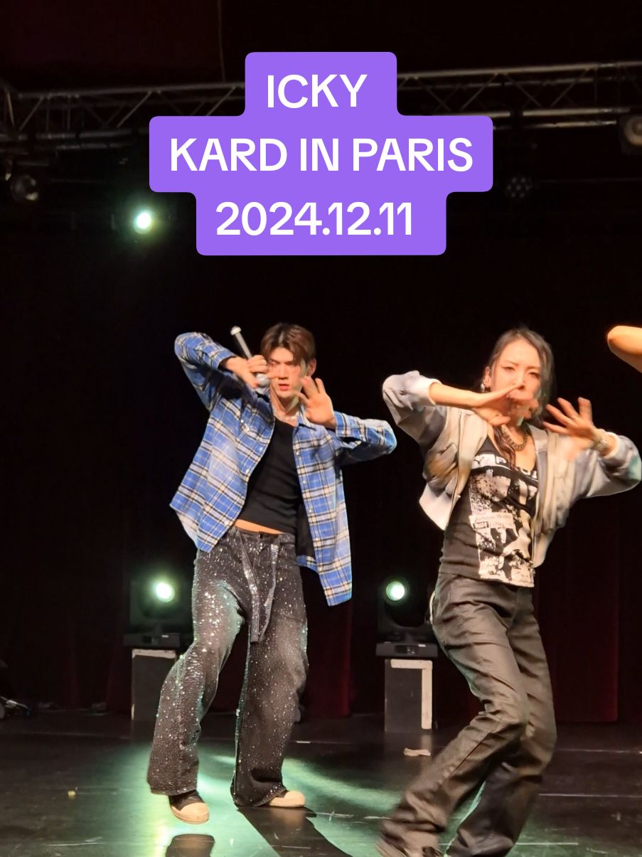 It was lit🔥 Icky is so a powerful performance❤️‍🔥 @KARD @BM @StudioPAVEurope  #kpop #kpopfyp #fyp #kard #paris #BM #jseph #somin #jiwoo #kardeuropetour #khh #krap #concerts #tour #icky #ickychallenge 