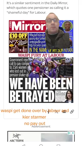 waspi no payout to women pensioners get done over again by Kier starmer #waspi #pension#pensioners#kierstarmer#angelarayner #rachelreeves#labour#government #fyp#viral#uk#news 