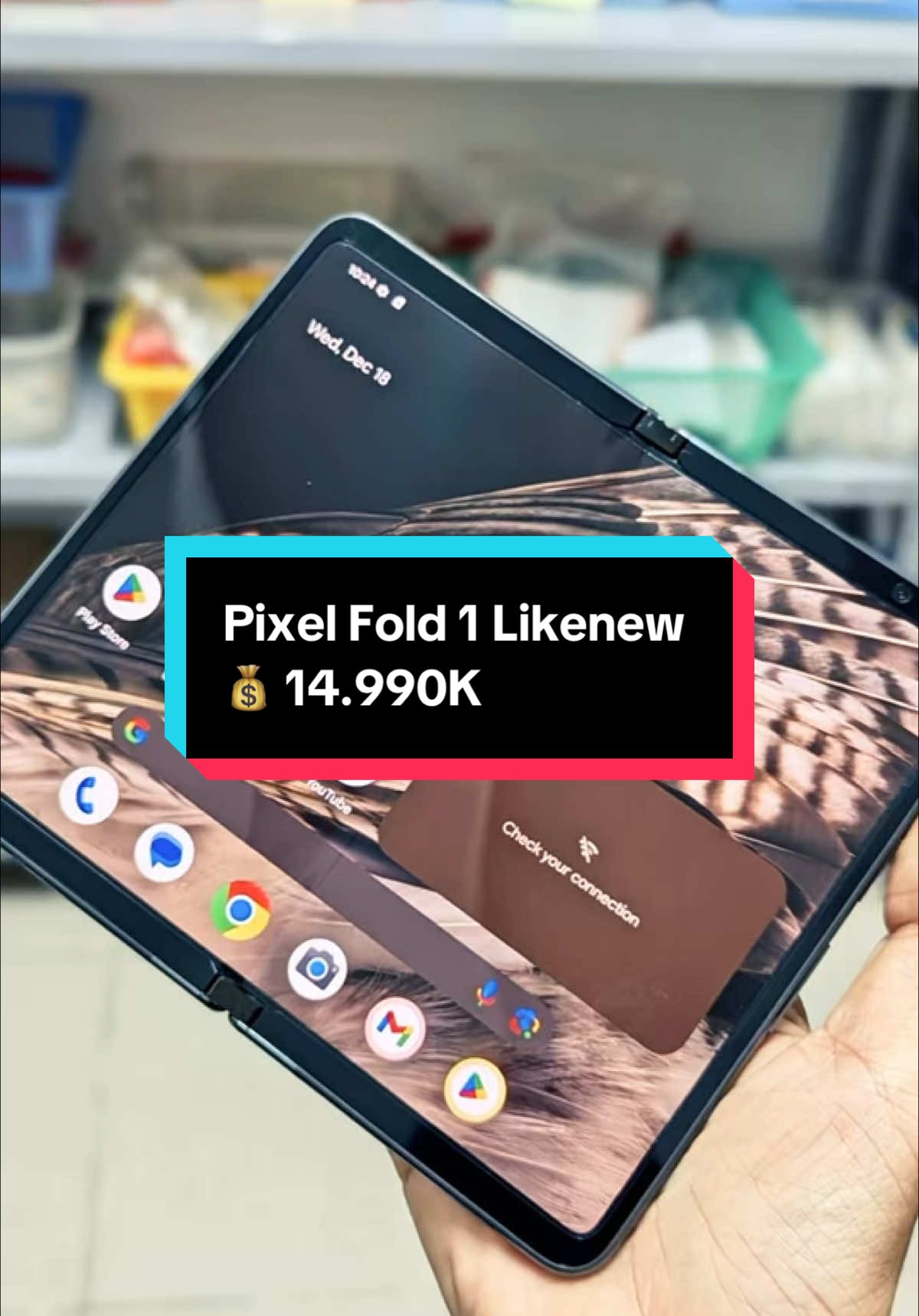 ⏱️⏱️⏱️ Trưa thứ 4... 🔰 Pixel Fold 1 256GB Likenew  ⚠️ Bản nhà mạng Verizon , không khoá mạng ⚠️ Máy sạc mới 56 lần  🎁 Tặng kèm củ sạc + cáp + dán ppf 💰 14.990K #teampixel #googlepixel #pixelvietnam #pixelfold1 