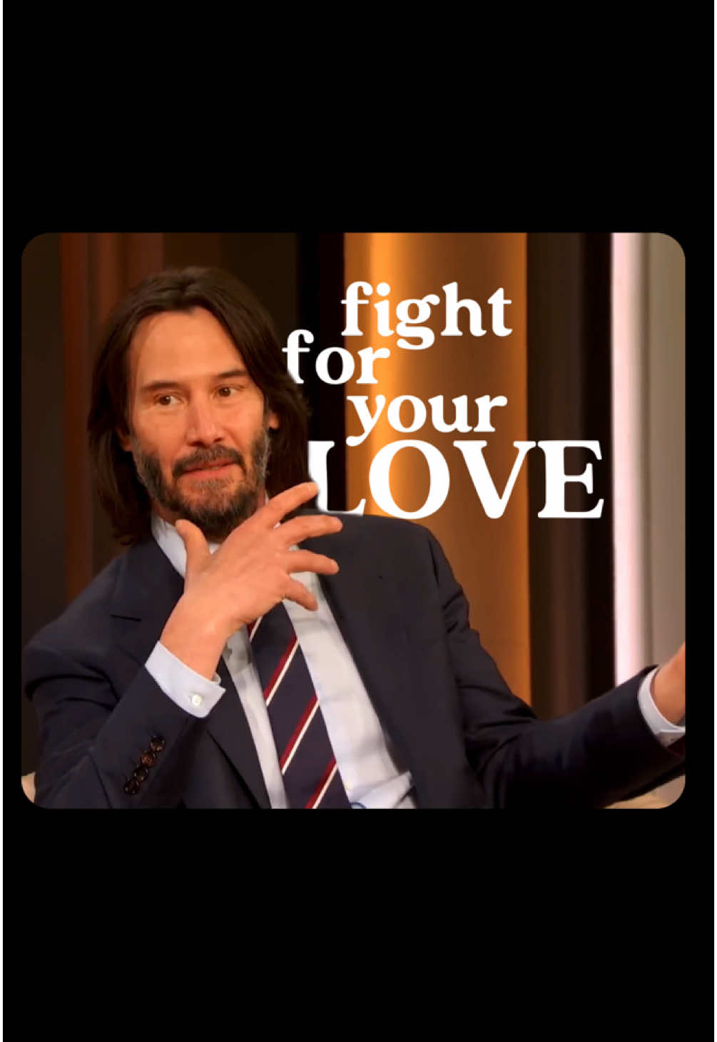 Keanu Reeves on Love :) “True love is worth fighting for, no matter the obstacles, because the heart knows its greatest treasure lies in the courage to hold on.” #inspiration #quotesoftheday #quoteoftheday #keanureeves #lover #hopecore #inspirational #inspirationalvideo #motivation