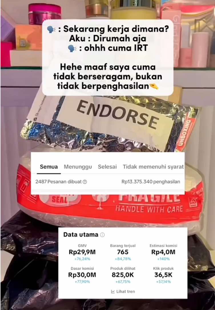 MasyaAllah tabarakallah,semangat selalu buat kita pejuang cuan dirumah #affiliatemarketing #affiliatetiktok #TikTokShop 