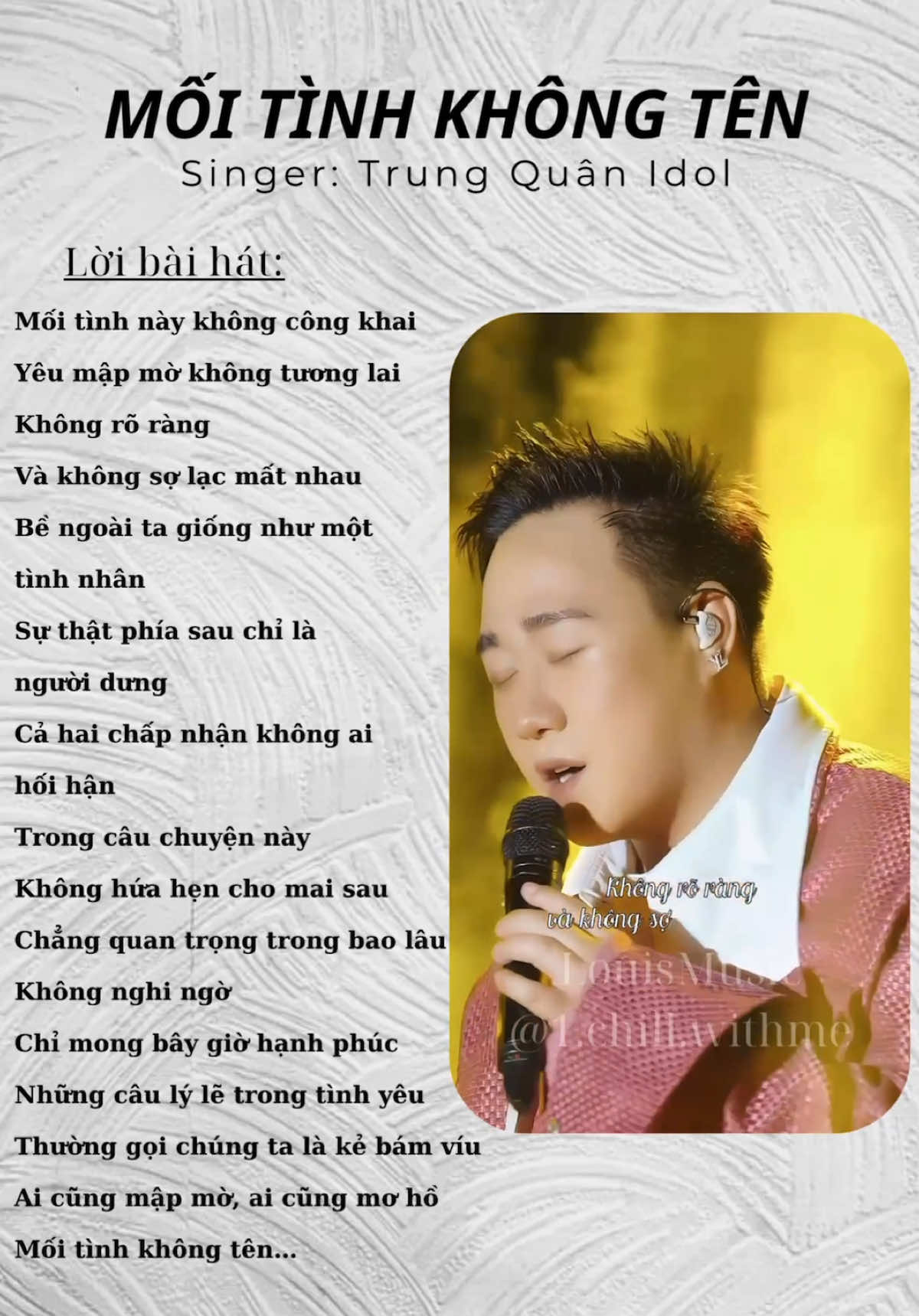 “Mối tình này không công khai, yêu mập mờ không tương lai…” - Trung Quân idol #trungquanidol #coversong #lyrics #viral #music #fypシ゚ #LearnOnTikTok  #nhachaymoingay #nhacnaychillphet  #LouisMusic #xuhuong #song