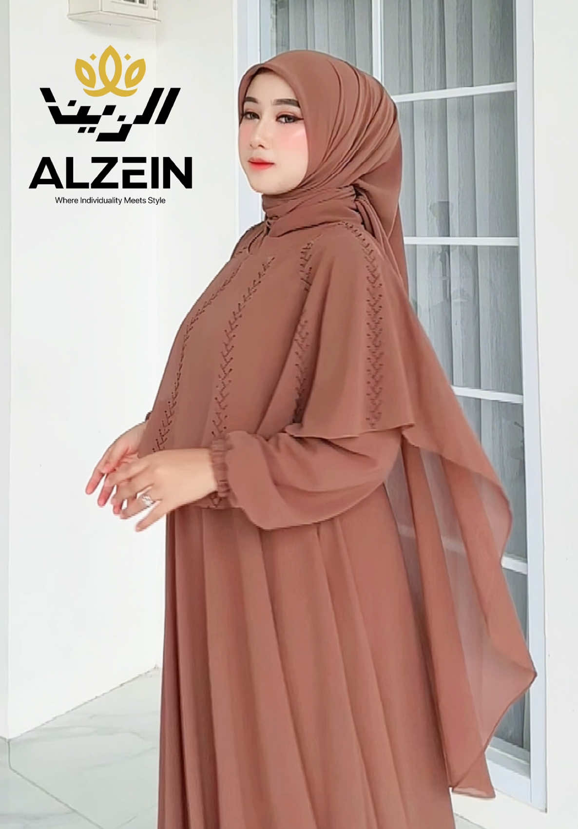 Raudhah Dress #gamis #lebaran2025 #gamissethijab 