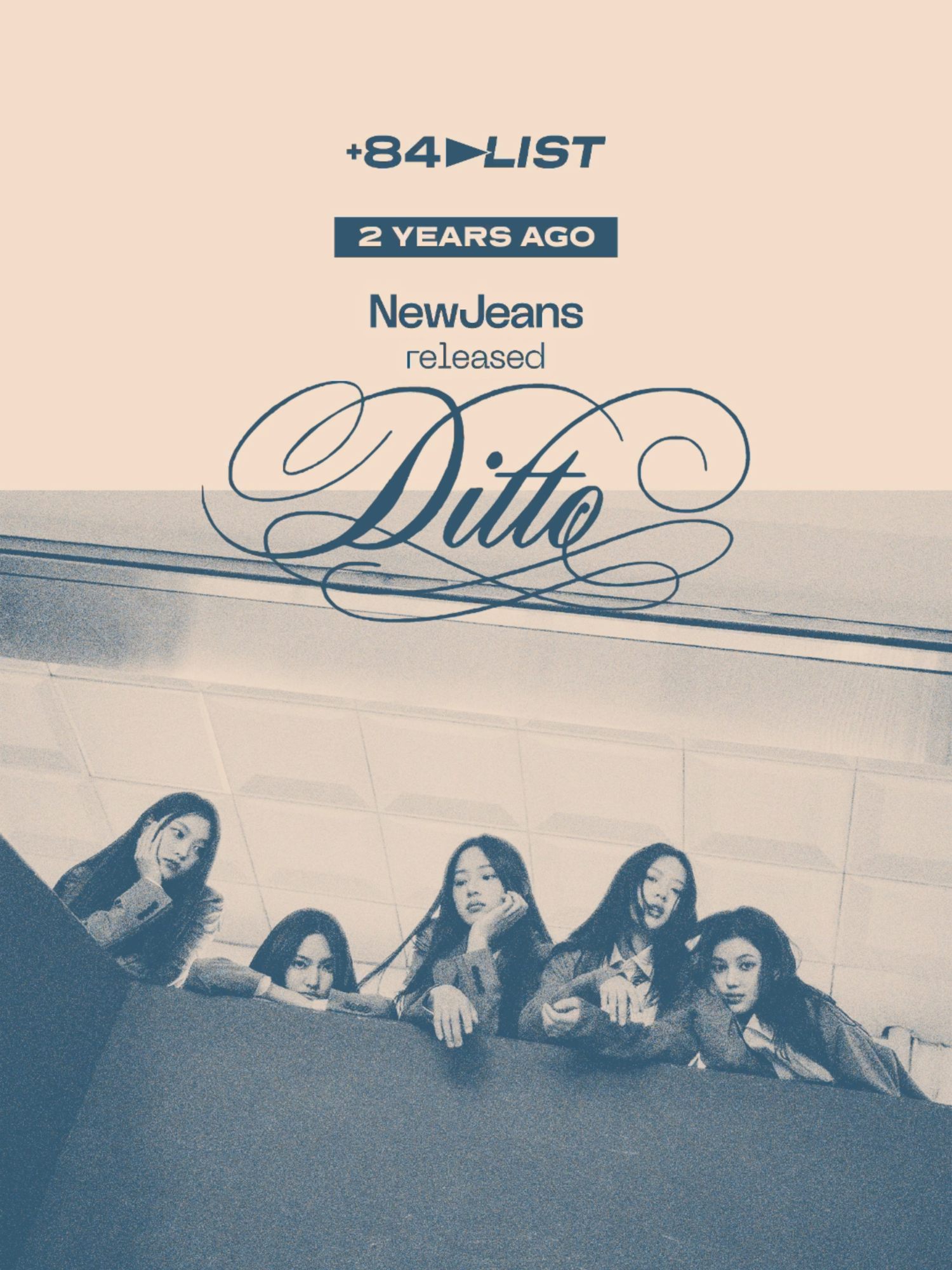 2 years ago today (19 Dec 2022), NewJeans released 'Ditto' - #newjeans #ditto #hanni #hyein #haerin #minji #danielle #kpopfyp #lyrics #nhachaymoingay #musictok #84playlist #84vnw