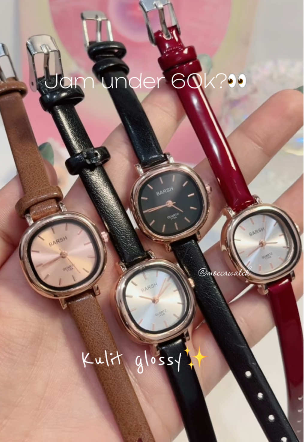 Jam sebgus ini cuma 60rb?!🙏🌟🌟 #jamtangan #jamtangancantik #fashiontiktok #moccawatch #barsh #jamtanganwanita 