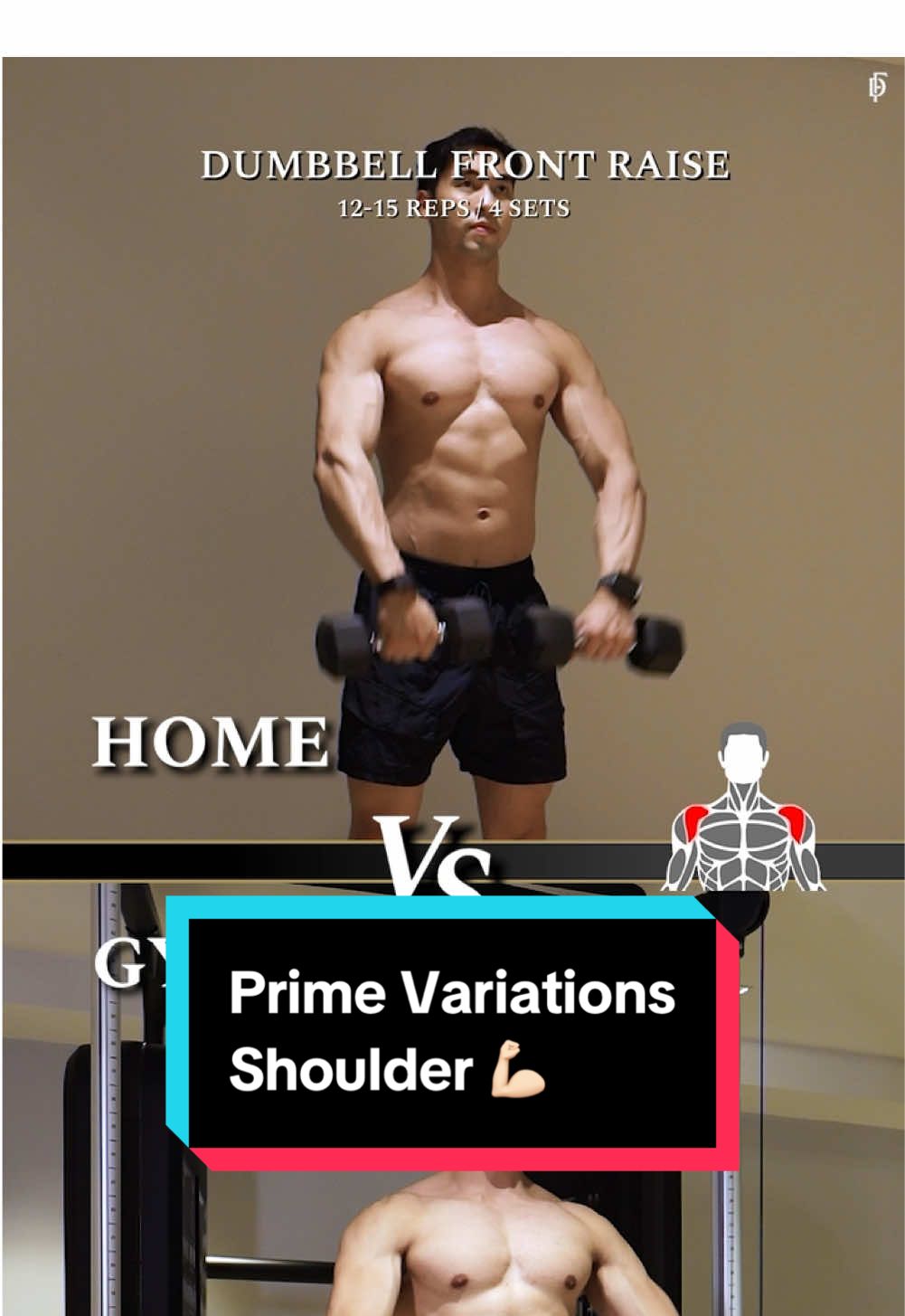 Prime Variations Shoulder 💪🏻 💡 Shoulder Training Tips  1️⃣ Cable Front Raise (Gym)        Dumbbell Front Raise (Home) 2️⃣ Cable Side Lateral Raise (Gym)        Dumbbell Side Lateral Raise (Home) 3️⃣ Cable Bent-Over Lateral Raise (Gym)        Dumbbell Bent-Over Lateral Raise (Home) 4️⃣ Cable Shoulder Press (Gym)        Dumbbell Shoulder Press (Home) ✅ Reps: 12-15 reps ✅ Sets: 4 sets เปิดประสบการณ์เหนือระดับและเพิ่มศักยภาพการออกกำลังกาย เพื่อตอบโจทย์การออกกำลังกายของคุณให้ดียิ่งขึ้นกับ FIT DESIGN PRIME พร้อมพื้นที่เลานจ์สำหรับพักผ่อน และสิ่งอำนวยความสะดวกครบครัน  สนใจเยี่ยมชมสถานที่และนัดทดลองเทรน 1-1  LINE: @fitdesignfitness  หรือคลิ๊กที่ลิ้งค์นี้ https://lin.ee/fKaZw9e https://fitdesignprime.com/ Tel: 02-126-0663 📍โครงการ 33 Space ซอย ประดิพัทธ์17