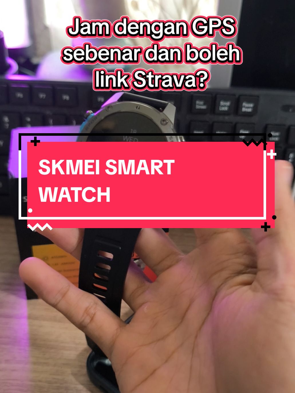 jam smart watch dengan gps sebenar dan boleh link strava dari SKMEI #skmei #skmeiwatch #skmeiwatchgps #skmeisportwatch 