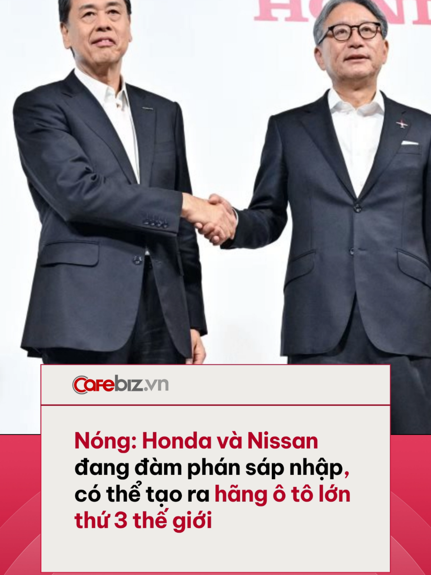 Như một phần nội dung trong cuộc đàm phán, Mitsubishi Motors - công ty mà Nissan đang là cổ đông lớn cũng sẽ gia nhập thực thể sau sáp nhập #cafebiz #amm #honda