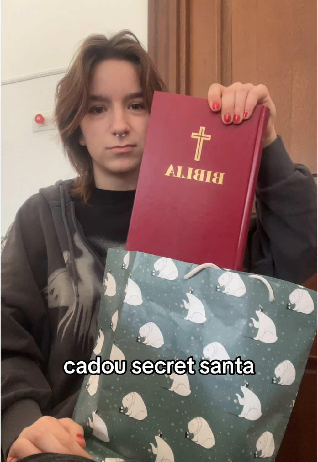 cred ca fata e problema #secretsanta #gift #fyp 