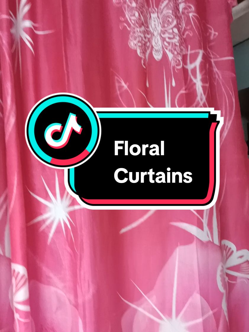 Only ₱35.00 for 1pc Kurtina Floral Abstract Print Curtain for Window or Door - 100x210cm! Don't miss out! Tap the link below #curtain #curtains #kurtina #homedecor 