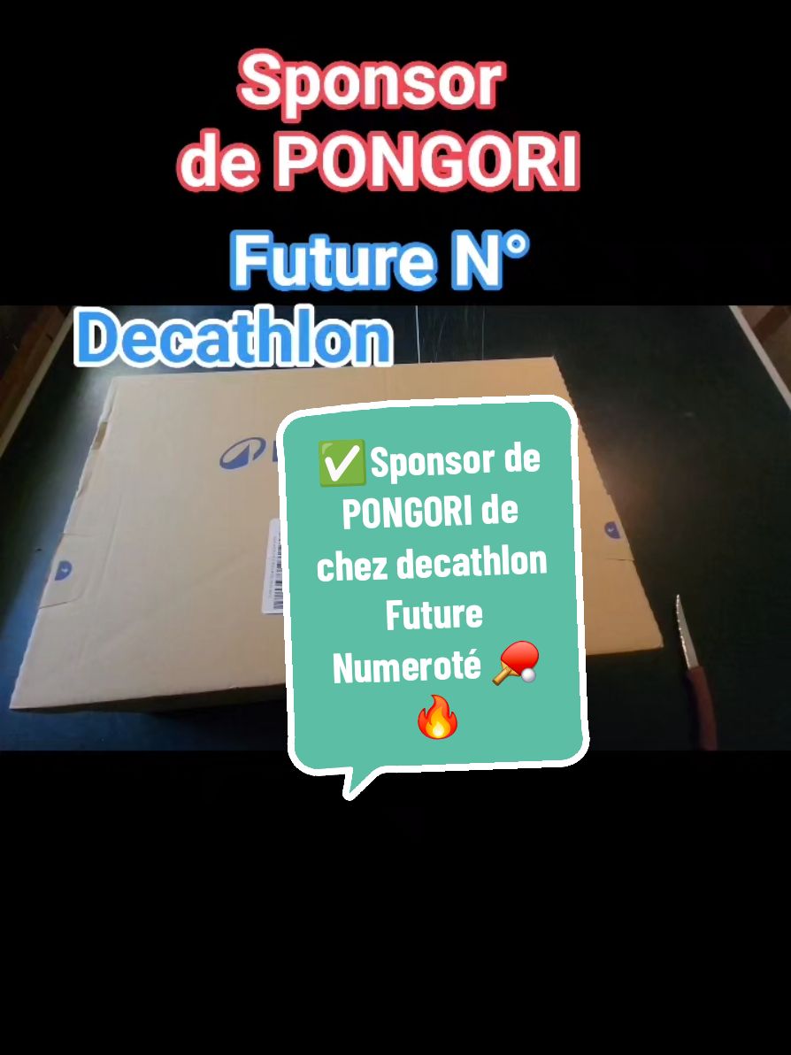 ✅️Sponsor de PONGORI de chez decathlon Future Numeroté 🏓🔥🏆 #technique #ปิงปอง #pingpong #tabletennis #tischtennis #乒乓球 #tennisdetable #champion #sponsor #decathlon 