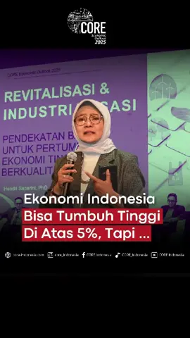 Indonesia saat ini menghadapi dua tantangan utama dalam pembangunan ekonominya: perlambatan pertumbuhan yang sistematis dan deindustrialisasi prematur  Kita perlu pendekatan baru dalam strategi kebijakan yang komprehensif dalam mendorong pertumbuhan ekonomi yang berkualitas Baca selengkapnya Brief Report CORE Economic Outlook 2025 pada link bio di sosmed CORE Indonesia #COREeconomicOutlook #2025 #Lompatan #Ekonomi #Industri #PendekatanBaru #Keadilan #Indonesia #COREIndonesia