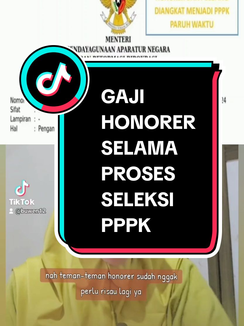 Surat MENPAN-RB terkait penganggaran Gaji Non-ASN .#nonasn #gajihonorer  #gajinonasn  #pppk  #p3k2024  #penghapusanhonorer  #databasebkn  #menpanrb 
